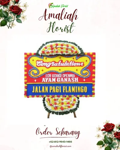 Bunga Papan Congratulation di Kampung Kelor